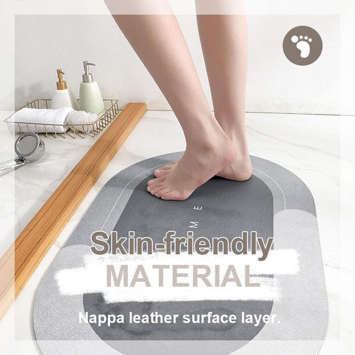 Bath Mat Microfiber Quick-Drying Non-Slip Backing