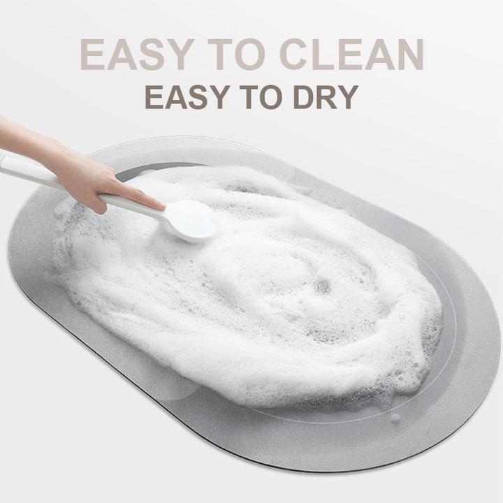 Bath Mat Microfiber Quick-Drying Non-Slip Backing