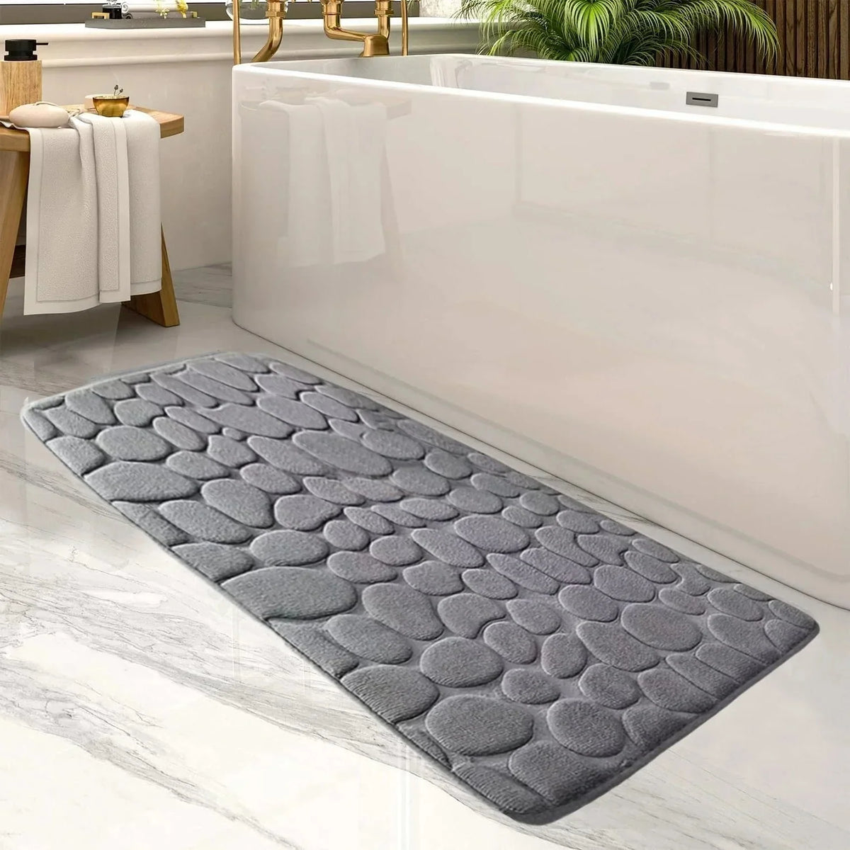 Bath Mat Microfiber Ultra-Absorbent & Fast-Drying