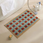 Bath Mat Moroccan Print Non-Slip Quick-Drying
