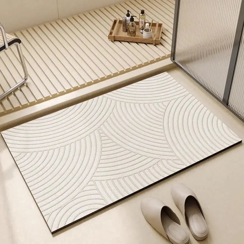 Bath Mat Natural Diatomite Non-Slip & Quick-Drying