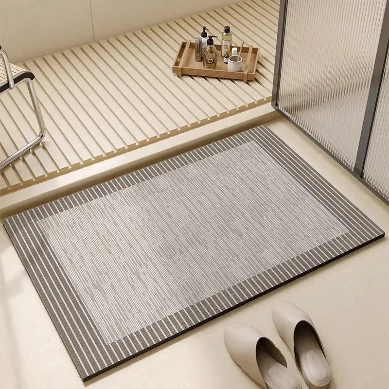 Bath Mat Natural Diatomite Non-Slip & Quick-Drying