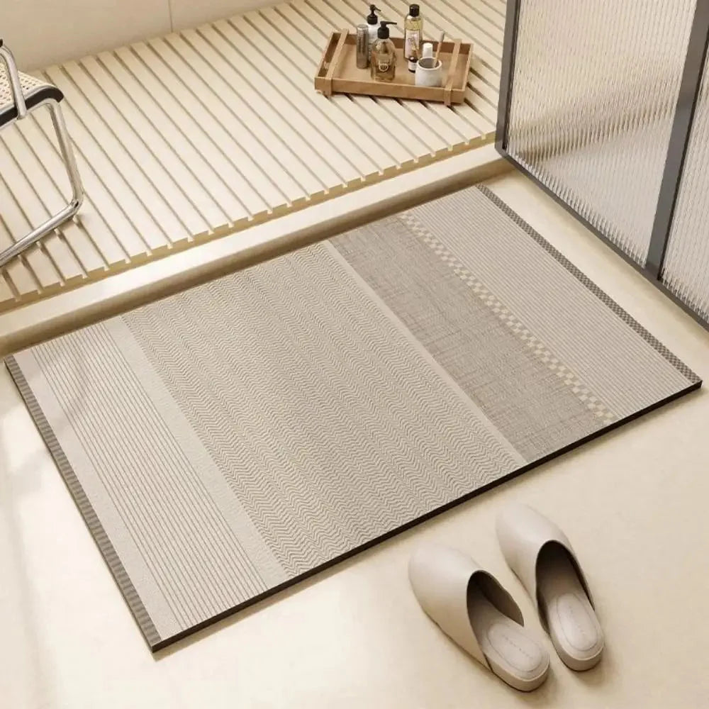 Bath Mat Natural Diatomite Non-Slip & Quick-Drying