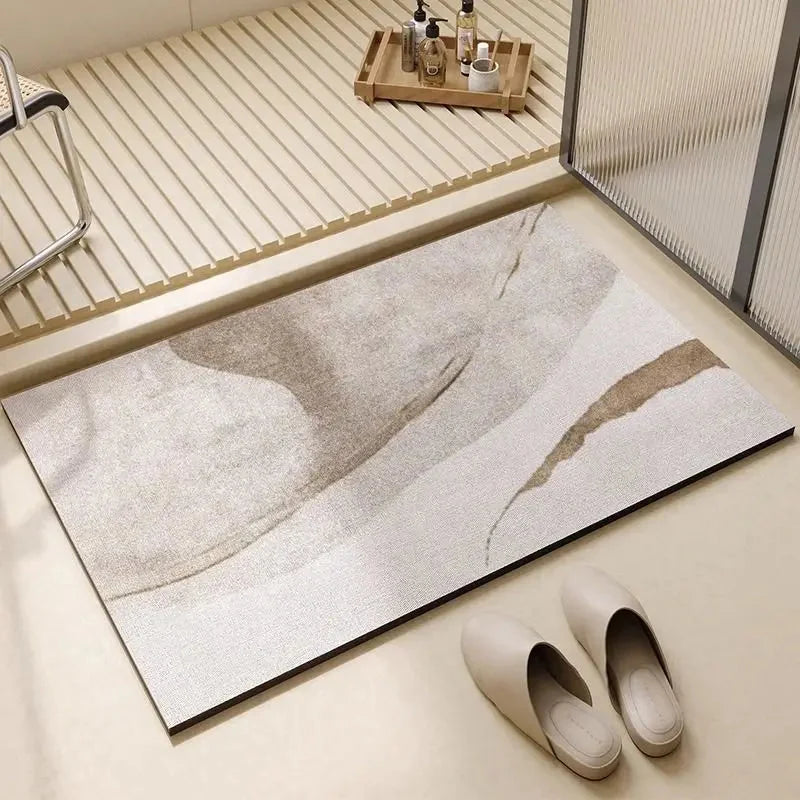 Bath Mat Natural Diatomite Non-Slip & Quick-Drying