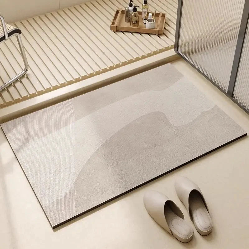 Bath Mat Natural Diatomite Non-Slip & Quick-Drying