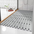 Bath Mat Non-Slip Drainage Grooves Trimmable