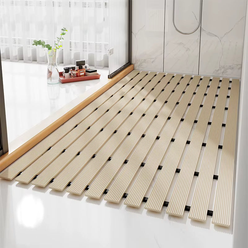Bath Mat Non-Slip Quick-Drain Trim To Fit