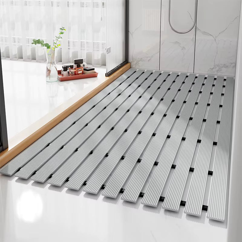 Bath Mat Non-Slip Quick-Drain Trim-To-Fit