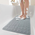 Bath Mat Non-Slip Suction-Cup Grip Quick-Draining