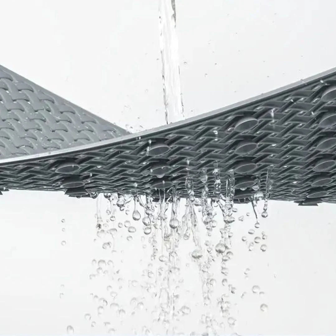 Bath Mat Non-Slip Suction-Cup Grip Quick-Draining