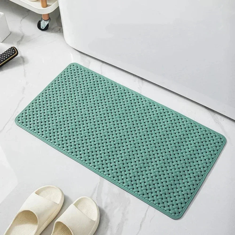 Bath Mat Non-Slip Suction-Cup Grip Quick-Draining