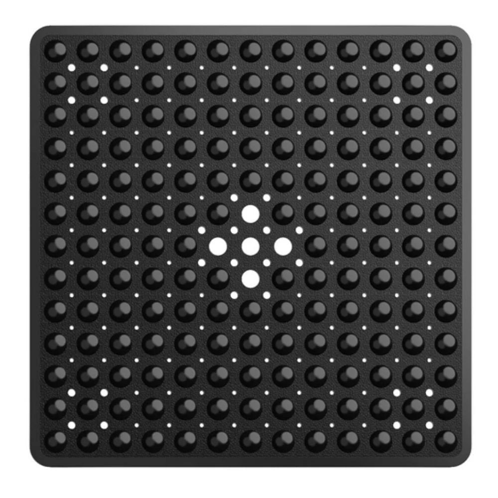 Bath Mat Non-Slip Suction Cups Quick-Drain Holes Machine Washable