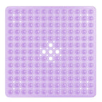 Bath Mat Non-Slip Suction Cups Quick-Drain Holes Machine Washable