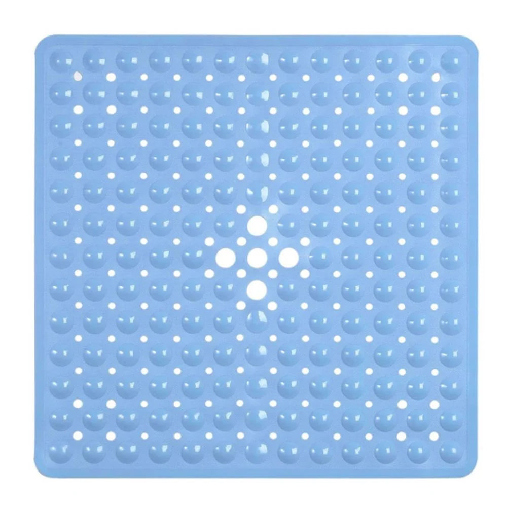 Bath Mat Non-Slip Suction Cups Quick-Drain Holes Machine Washable