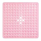 Bath Mat Non-Slip Suction Cups Quick-Drain Holes Machine Washable