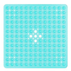 Bath Mat Non-Slip Suction Cups Quick-Drain Holes Machine Washable