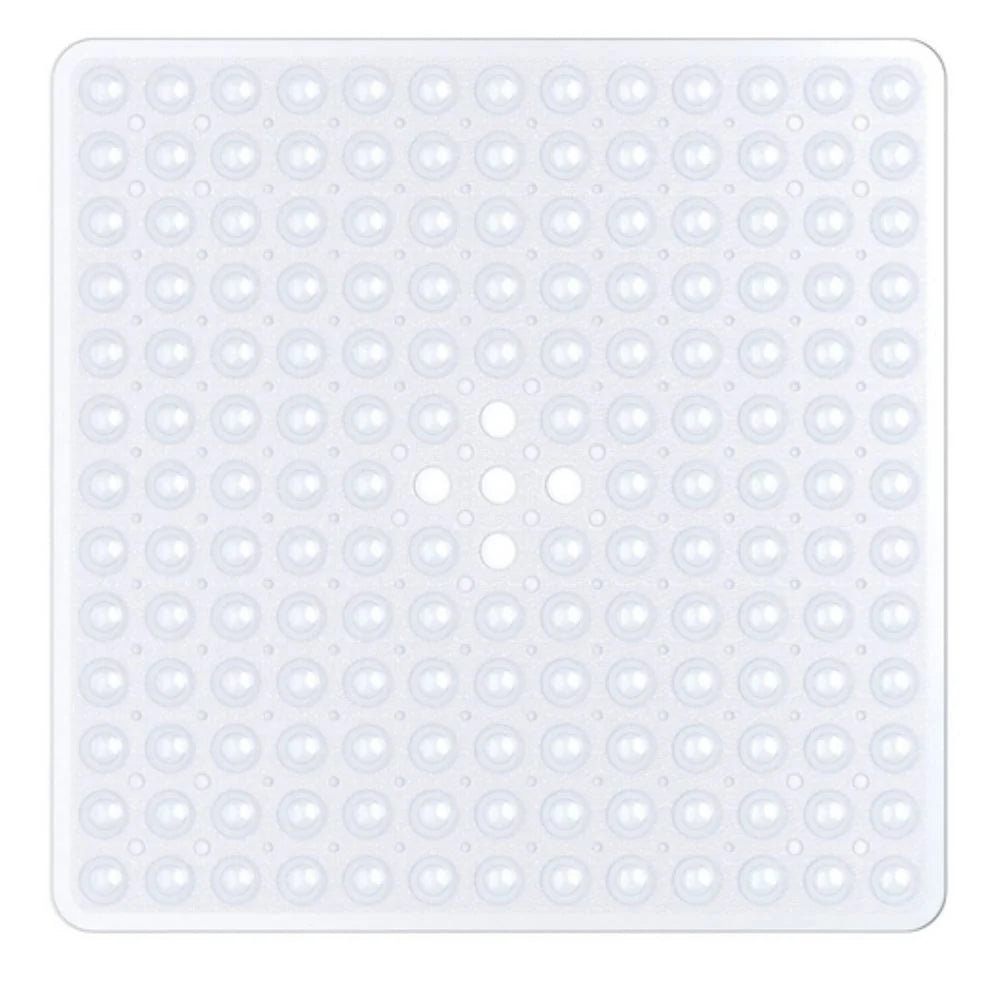 Bath Mat Non-Slip Suction Cups Quick-Drain Holes Machine Washable