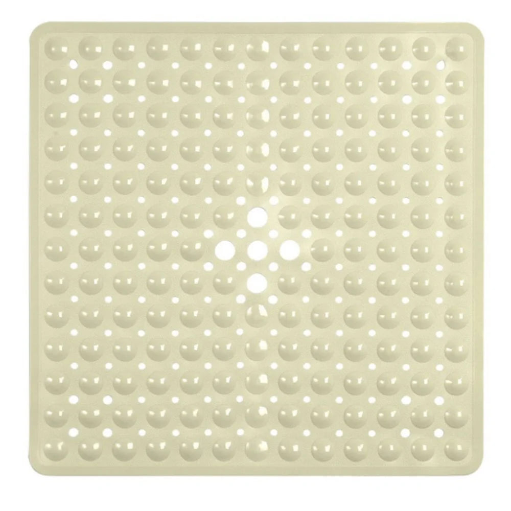 Bath Mat Non-Slip Suction Cups Quick-Drain Holes Machine Washable