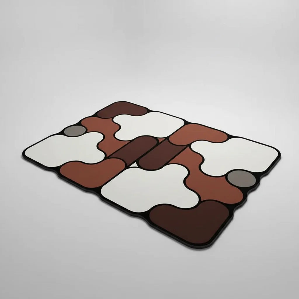 Bath Mat Padded Knit Diatomaceous Earth Quick-Drying