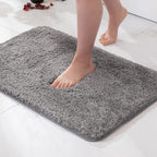 Bath Mat Plush Microfiber Non-Slip Backing Highly Absorbent