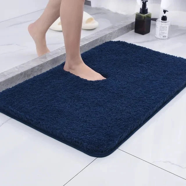Bath Mat Plush Microfiber Non-Slip Backing Highly Absorbent