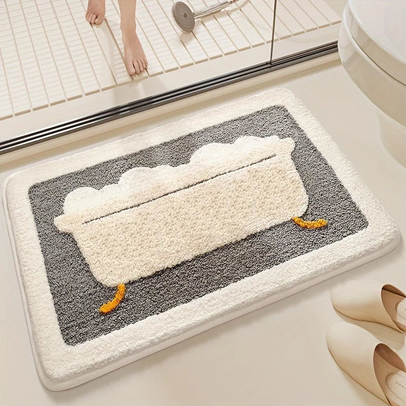 Bath Mat Plush Super Absorbent Anti-Slip