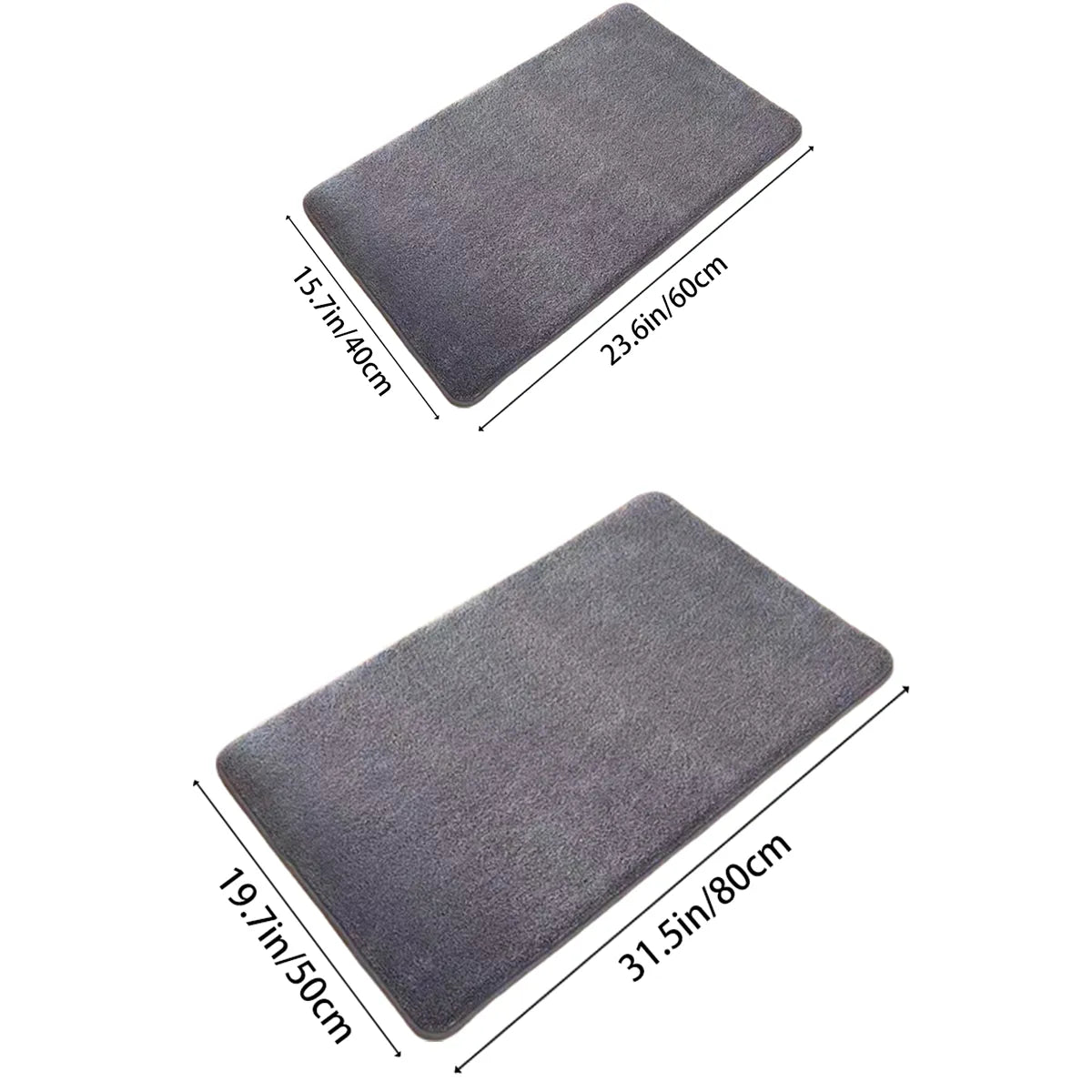 Bath Mat Plush Velvet Ultra Absorbent & Anti-Slip