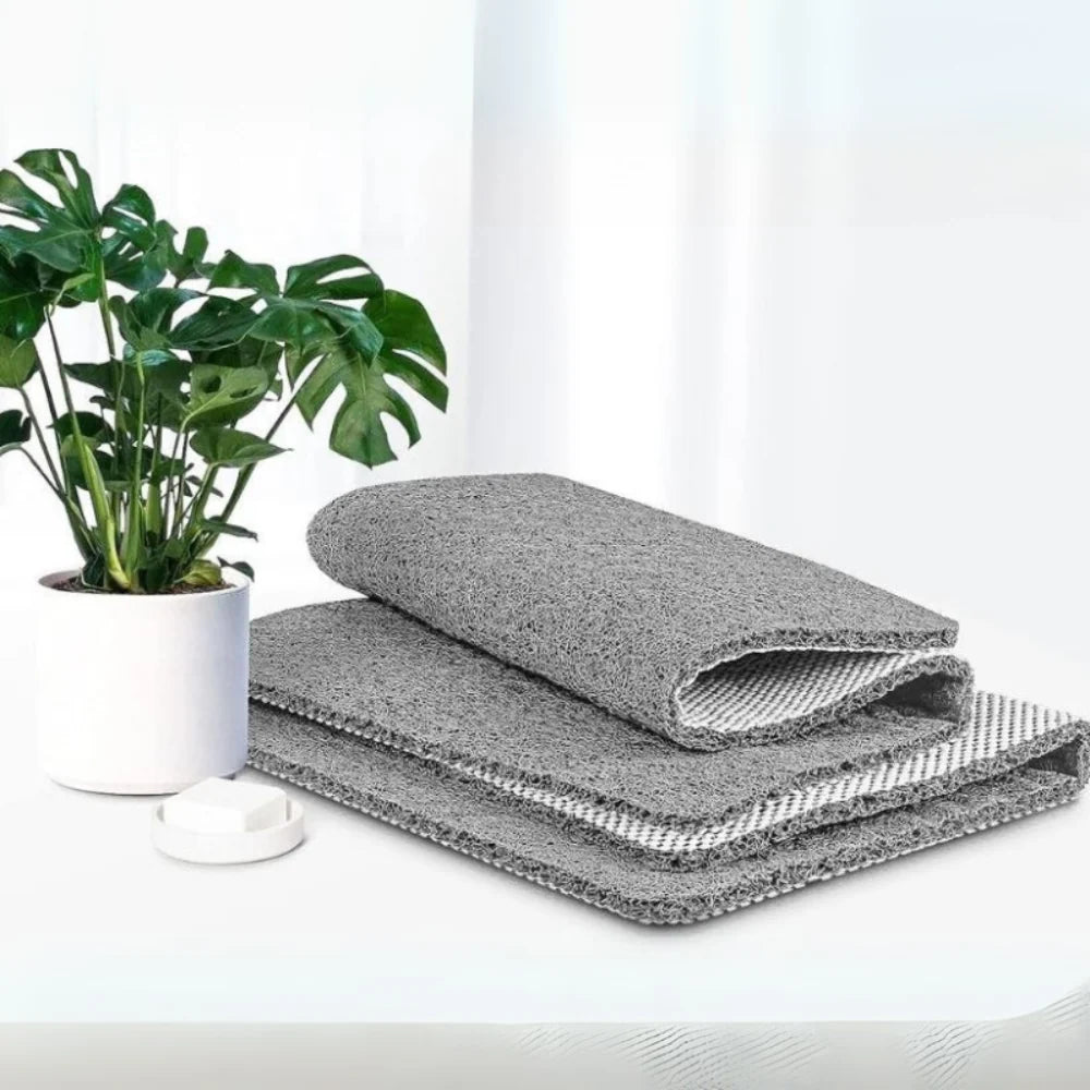 Bath Mat Quick-Dry Water-Permeable Non-Slip Suction-Cup Base