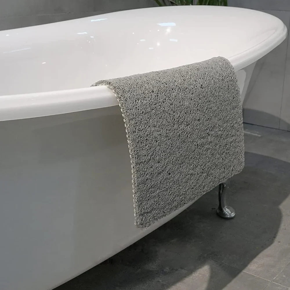 Bath Mat Quick-Dry Water-Permeable Non-Slip Suction-Cup Base