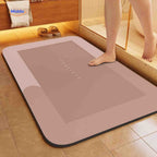 Bath Mat Quick-Drying & Extra Absorbent Anti-Slip Rubber Base
