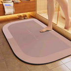 Bath Mat Quick-Drying & Extra Absorbent Anti-Slip Rubber Base