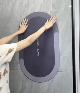 Bath Mat Quick-Drying & Extra Absorbent Anti-Slip Rubber Base