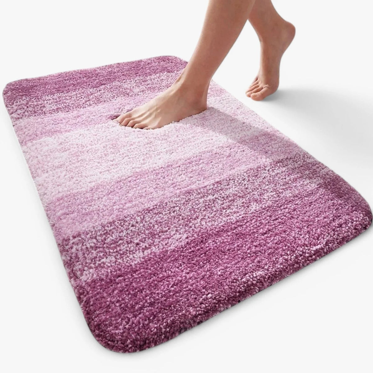 Bath Mat Quick-Drying Microfiber Non-Slip Back