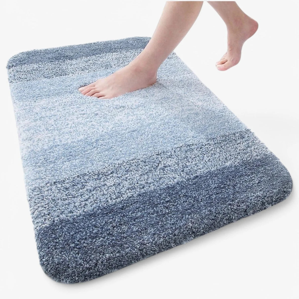 Bath Mat Quick-Drying Microfiber Non-Slip Back
