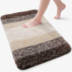Bath Mat Quick-Drying Microfiber Non-Slip Back