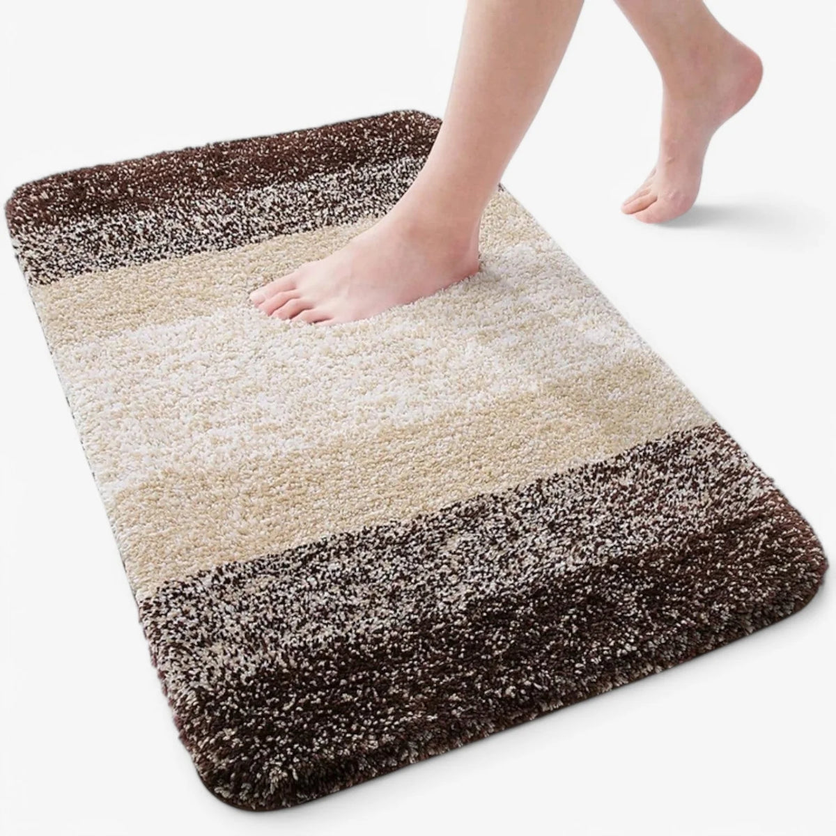 Bath Mat Quick-Drying Microfiber Non-Slip Back