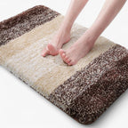 Bath Mat Quick-Drying Microfiber Non-Slip Back