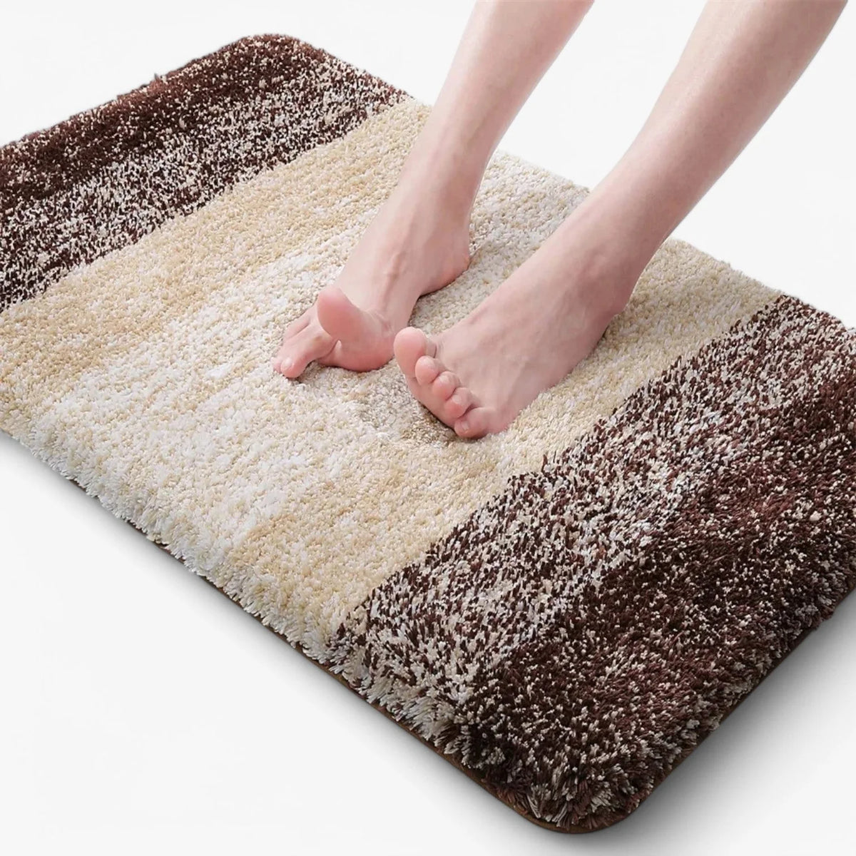 Bath Mat Quick-Drying Microfiber Non-Slip Back