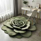 Bath Mat Rose Petal Microfiber Non-Slip Backing