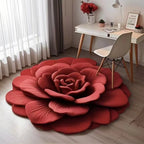 Bath Mat Rose Petal Microfiber Non-Slip Backing