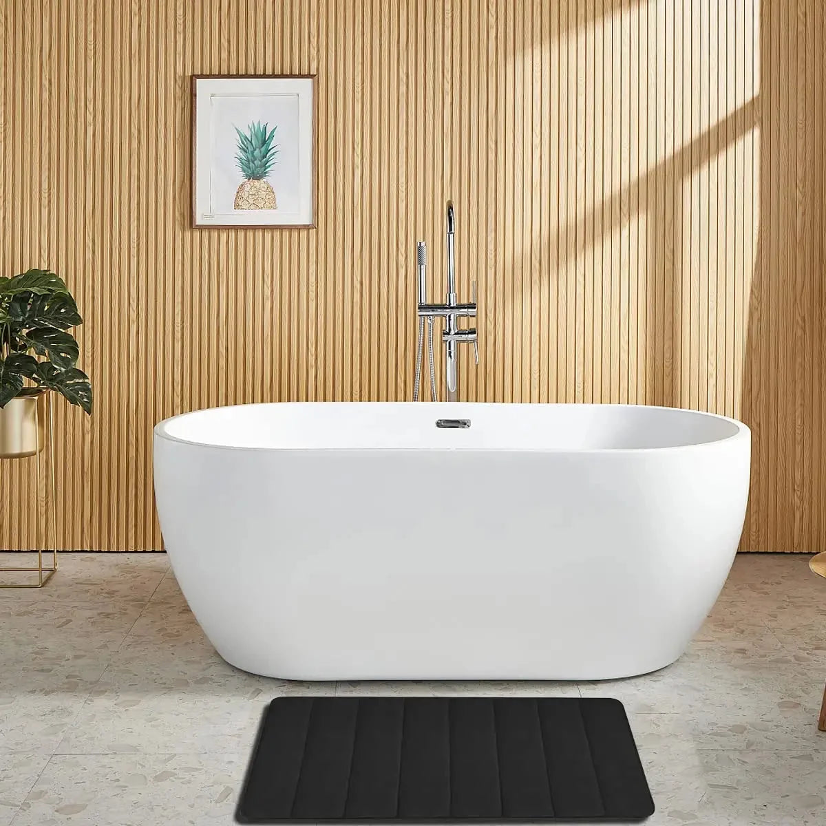 Bath Mat Set Memory Foam Anti-Slip Set of 3