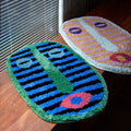 Bath Mat Soft & Absorbent Abstract Face
