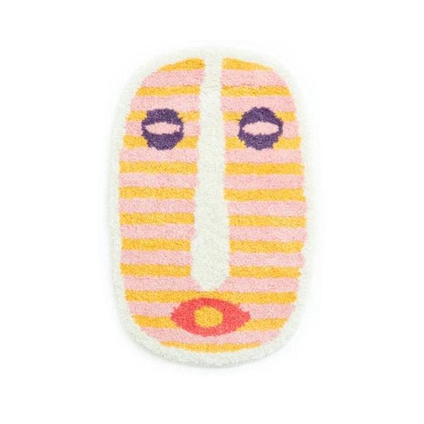 Bath Mat Soft & Absorbent Abstract Face
