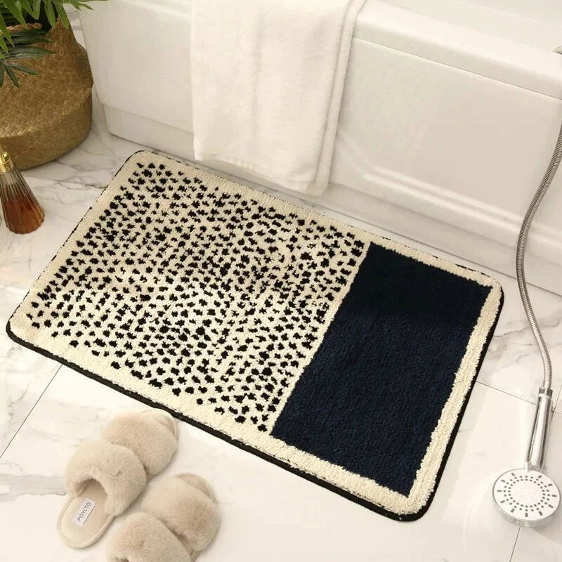 Bath Mat Soft Plush Non-Slip Nordic Design