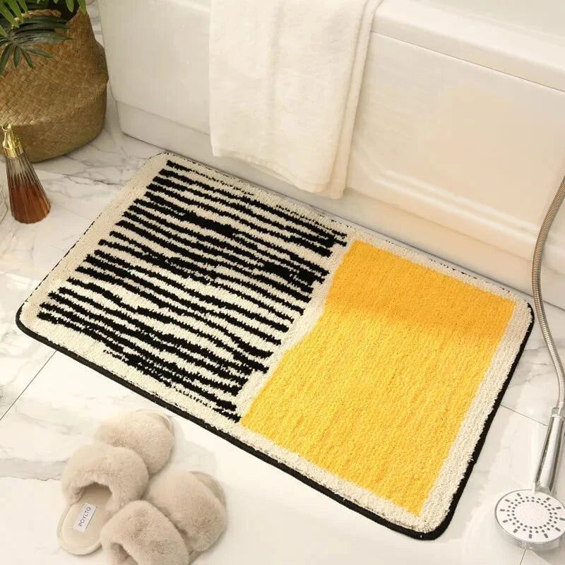 Bath Mat Soft Plush Non-Slip Nordic Design