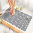 Bath Mat Suction Cup Grip & Quick Drainage