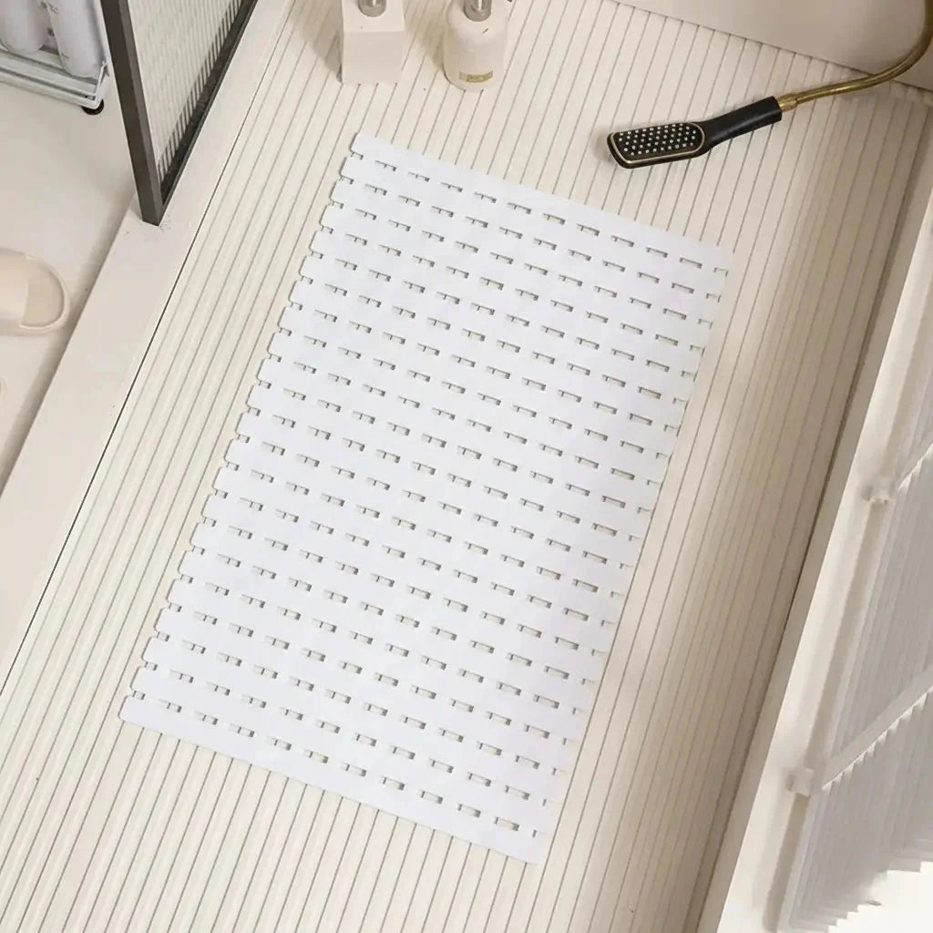 Bath Mat Suction Cup Grip & Quick Drainage