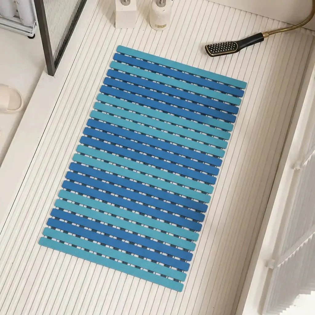 Bath Mat Suction Cup Grip & Quick Drainage
