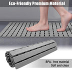Bath Mat Suction Cup Grip & Quick Drainage