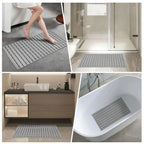 Bath Mat Suction Cup Grip & Quick Drainage